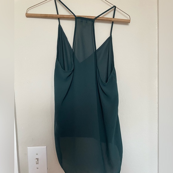 Green sparkle sheer tank top - Picture 6 of 7